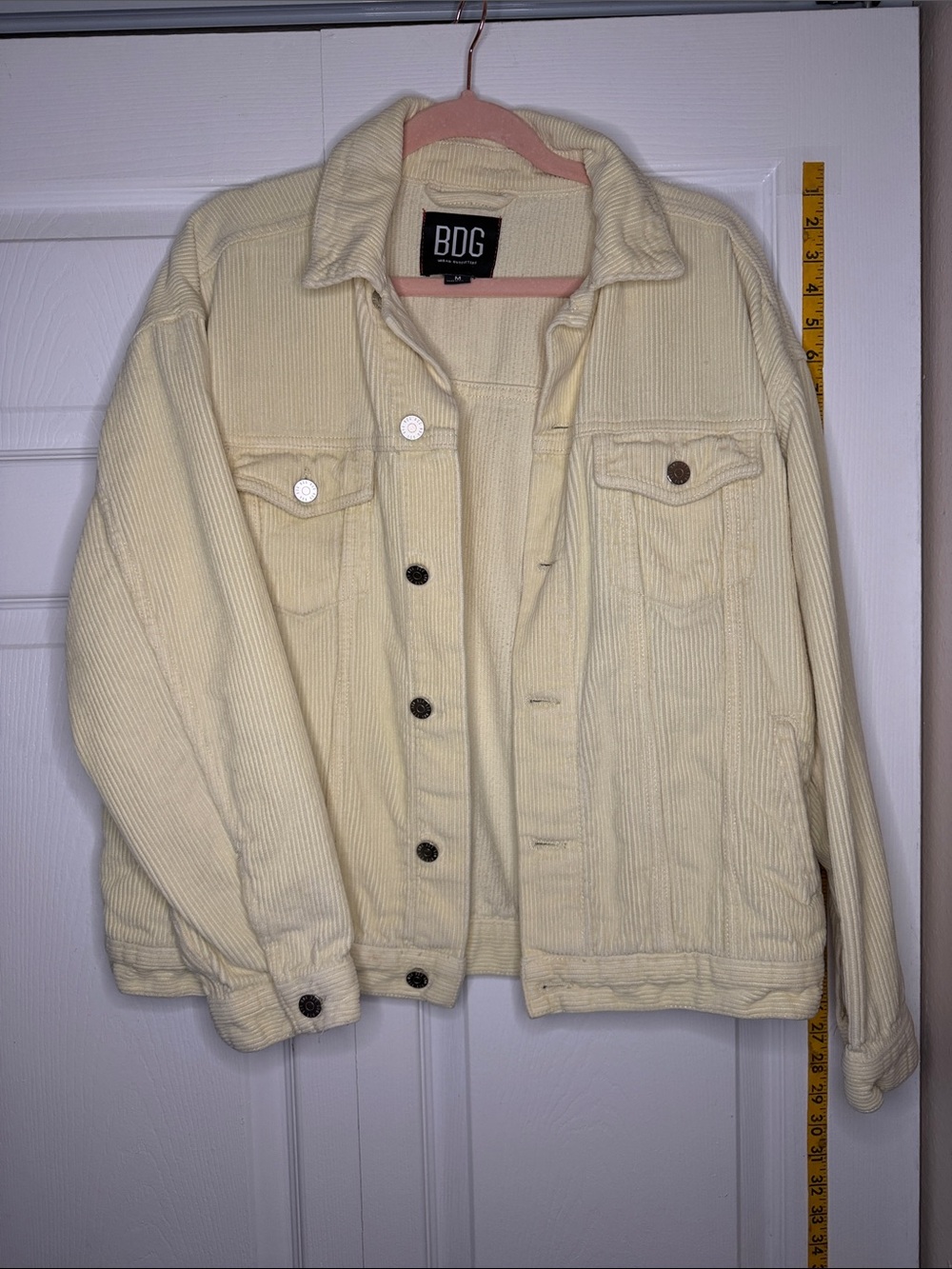BDG Cream Corduroy Jean Jacket